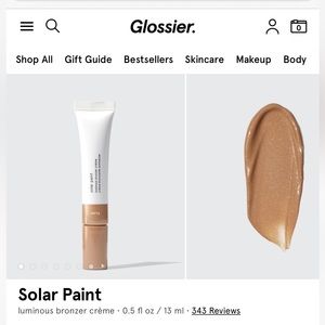 BNIB glossier solar paint liquid bronzer in flare